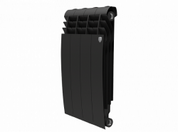 Биметаллический радиатор отопления Royal Thermo BiLiner 500 4 секции Noir Sable